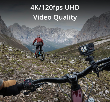 DJI Osmo Action 4 Essential Combo, Waterproof Action Camera with 1/1.3" Sensor, 4K/120fps Video, Stunning Low-Light Imaging, 10-bit & D-Log M Color Performance, Long-Lasting 160 Mins, Vlogging Camera - Imagen 3